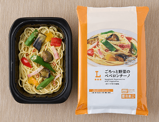 ごろっと野菜のペペロンチーノ